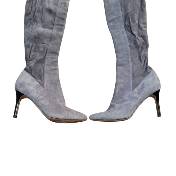 Cole Haan Marina Over-The-knee Suede Gray Boots Women's Size 9B Style D44724 - Picture 4 of 9